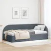vidaXL Eckbettgestell mit Kopfteil Dunkelgrau 90 cm x 190 Produktbild-Vorschau 2