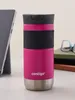 A pink Contigo travel mug is placed on a desk next to a tablet and some books. Anteprima dell’immagine prodotto