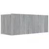 The Living Store 3-tlg. TV-Schrank-Set Grau Sonoma Produktbild-Vorschau 4