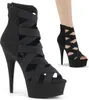 DELIGHT-600-24 Damen Sandale von Pleaser, Schwarz EU 41, US Produktbild-Vorschau 1