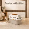SNOEKIE Katzen Transportbox mit 2 Öffnungen, 49,5 x 32 x Produktbild-Vorschau 6