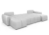 AX LIVING Canapé d'angle grand Ferrande 317 cm - Canapé Voir les images du produit 3