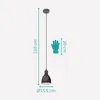 Lampadario A Sospensione Vintage Priddy 1 Acciaio Rame Anteprima dell’immagine prodotto 14