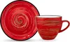 Wilmax Espressotasse mit Untertasse 110 ml Rot Porzellan Produktbild-Vorschau 2