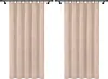 Vorhänge aus Velours mit Kräuselband 140x160 cm 2 Stücke Produktbild-Vorschau 1