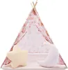 Mamabrum Kinder Tipi Zelt Rosa mit Matte, Kissen & LED – Produktbild-Vorschau 8