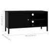 TV-Schrank Schwarz 90x30x44 cm Stahl und Glas Produktbild-Vorschau 10