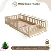 Crazy Pine Kinderbett 100x200 cm – Massives Montessori Produktbild-Vorschau 14