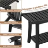 Collage of close-up shots highlighting features of a black shower bench. Náhled obrázku produktu