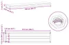 vidaXL Mensole a muro 2 pezzi 100x23,5 cm argento acciaio Anteprima dell’immagine prodotto 8