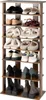 COSTWAY 8 stufiges Schuhregal schmal, Schuhschrank aus Holz Produktbild-Vorschau 1