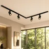LED Deckenstrahler Schwarz 4 Flammig Spots Decke 1.5m Produktbild-Vorschau 1