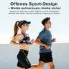 Two people running outdoors, wearing headphones. Produktbild-Vorschau