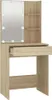 A makeup vanity table with a mirror and shelves. Náhľad obrázku produktu