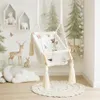 3-in-1 Babyschaukel aus Holz beige – mit Sicherheitsgurt & Produktbild-Vorschau 5