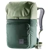 A studio shot of a green Deuter backpack against a white background. Produktbild-Vorschau