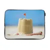 MuchoWow® Laptop Hülle 13 Zoll Sandburg - Strand - Muscheln Produktbild-Vorschau 1