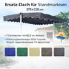 Ersatzdach Standmarkise Dubai Markise Blau 375 x 225 cm Produktbild-Vorschau 3