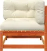 vidaXL Gartensofa mit Kissen 2-Sitzer Wachsbraun Massivholz Produktbild-Vorschau 7