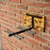 Skihalterung Wand Skihalter für 4 Paare Stahl Holz Schi Produktbild-Vorschau 4