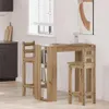 vidaXL Barový stůl s policí Artisan dub 102x50x103,5 cm Náhled obrázku produktu 2