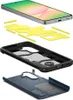 An exploded view of a phone case, showing the phone, protective layers, and the case components. Anteprima dell’immagine prodotto
