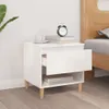 vidaXL Nočný stolík s vysokým leskom biely 50x46x50 cm Náhľad obrázku produktu 3