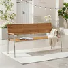 home24 Gartenbank - Teak Massiv / Edelstahl Produktbild-Vorschau 1