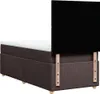 Boxspringbett mit Matratze Dunkelbraun 100x200 cm Stoff Produktbild-Vorschau 6
