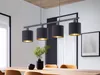 Lampadario TOMMY nero e oro 4xE14x28W in metallo, Anteprima dell’immagine prodotto 6