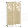 Paravent Séparateur de Pièce 3 Parties Cloison en Bois Voir les images du produit 3