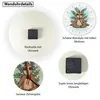 Faultier Meditation Wanduhr aus Alu Produktbild-Vorschau 4