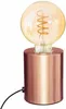 Lampe De Table Cuivre 10,5x9cm E27 (ampoule Non Inclus) Voir les images du produit 1