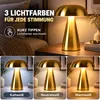 LED-Pilzlampe, tragbare Metall-Schreibtischlampe, Produktbild-Vorschau 2
