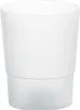A white, transparent flower pot. Podgląd zdjęcia produktu