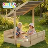 SPIELWERK® Sandkasten Toni Sonnendach Sitzbank Produktbild-Vorschau 5