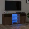 Mobile TV con luci LED effetto rovere marrone 120x30x50 cm Anteprima dell’immagine prodotto 7