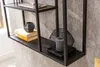 Wandregal SLIM LINE 90cm Esche Holzoptik schwarz Produktbild-Vorschau 8