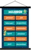 MuchoWow® Textilposter Kinderzimmer - Erzieherisch - Monate Produktbild-Vorschau 1