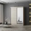 Schwebetürenschrank Kleiderschrank 150 cm Sonoma/Sonoma mit Produktbild-Vorschau 8