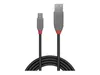 LINDY USB 2.0 kabel typu A/Mini-B Anthra Line M/M 5m Náhled obrázku produktu 2