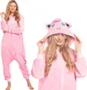 Nikcorp Jumpsuit Pyjama Damen Kinder Onesie Figur Rosa L Produktbild-Vorschau 1