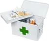 Medizinbox Hausapotheke Metall HMF 1771 Weiß 32.5 x 20 x 20.5 cm Produktbild-Vorschau