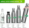 Blockhütte Edelstahl Trinkflasche 500ml - Isoliert 24h Heiß Produktbild-Vorschau 4