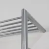Detailaufnahme der vernickelten Stahlrohr-Konstruktion der Design Wandgarderobe Smooth mit horizontalen Ablageflächen. Produktbild-Vorschau