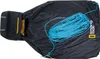 Schwarze Seiltasche "Rockstar 28" von singing rock mit blauer Kletterseil. Anteprima dell’immagine prodotto