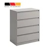 Kommode 80cm breit mit 4 Schubladen Kaschmir schmal Holz Produktbild-Vorschau 6