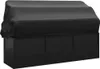 vidaXL Outdoor-Loungebett mit Dach und Kissen Schwarz Poly Produktbild-Vorschau 5