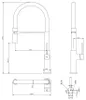Magneto mitigeur évier à douchette mobile cuivre brossé Voir les images du produit 3