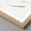 Gerahmtes Poster - Rahmen in heller Eiche - Frau Skizze Produktbild-Vorschau 2